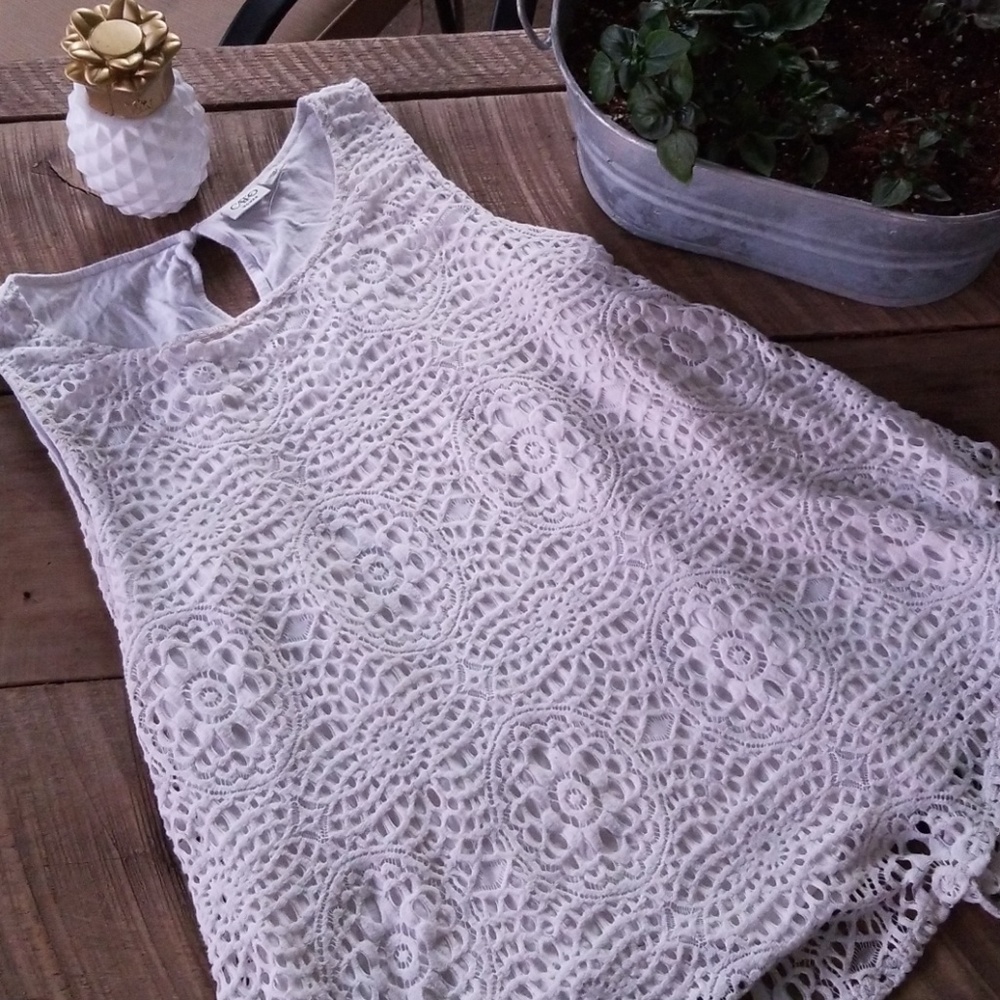 Cato Eyelet dress top